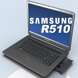 notebook samsung r510-xa04 3d model