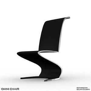 obj futuristic chair bench set
