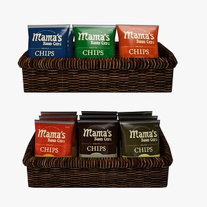 basket chips 3D model