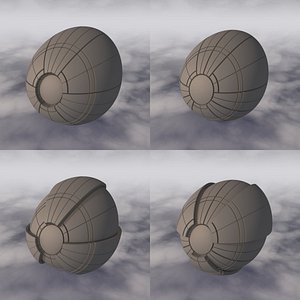 3D space sci-fi spaceship
