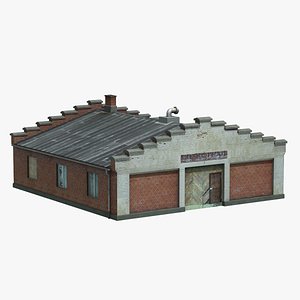 old car repair workshop 3d 3ds