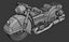 Motorrad High Poly Modell