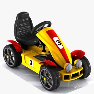 3D racing car toon model