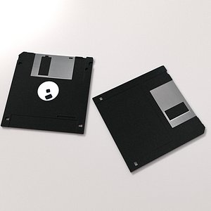 floppy disk 3 5 3d model