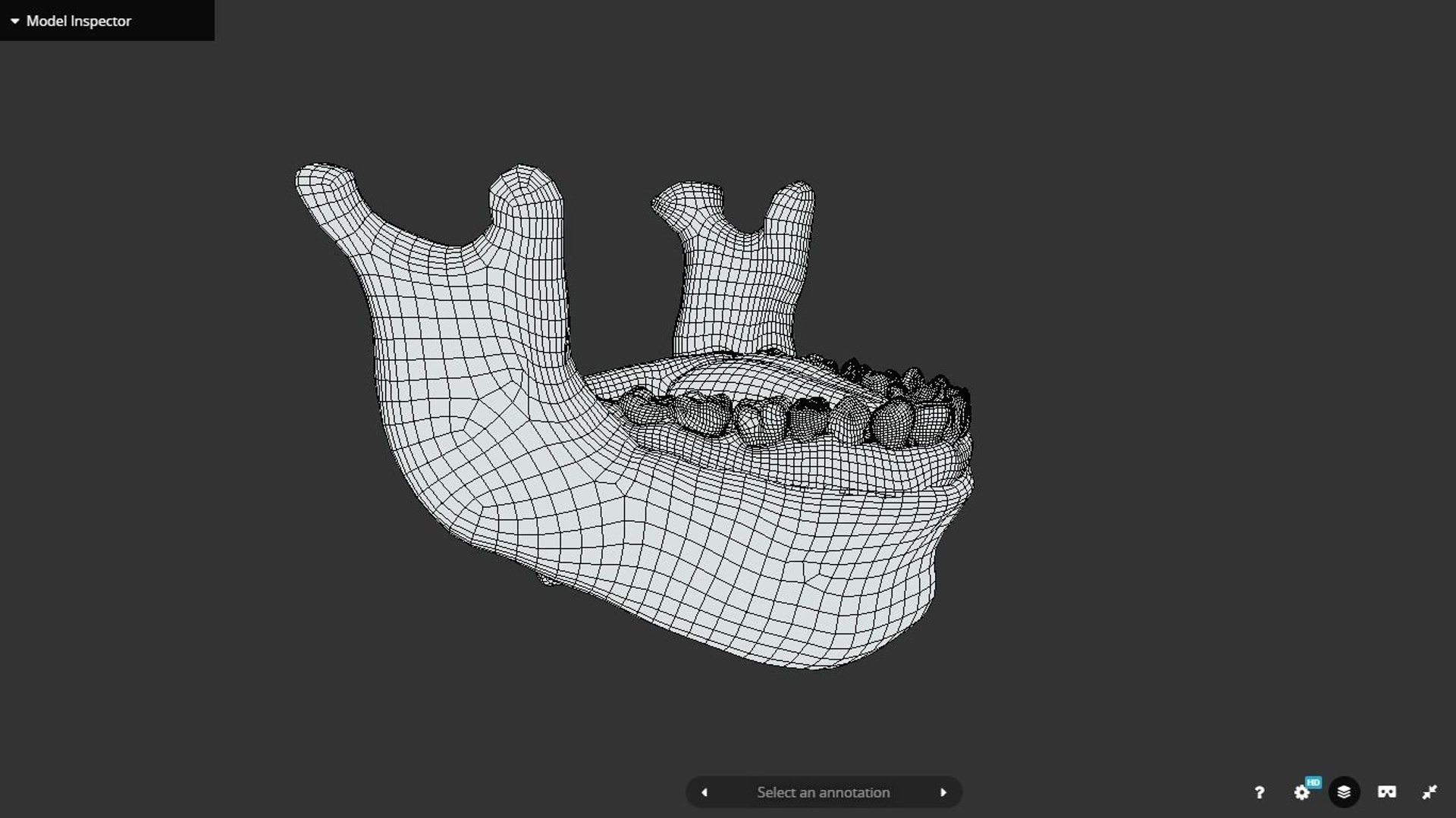 Tooth mandible model - TurboSquid 1618843