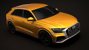 3D audi q8 50 tdi model