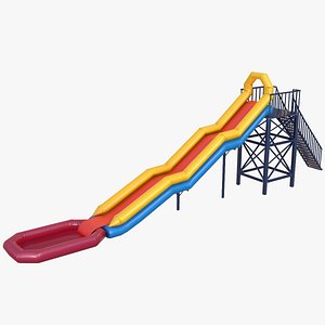 3D waterslide water slide