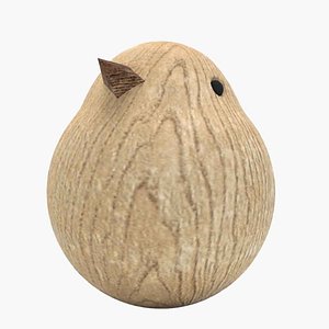 3D bird wood design