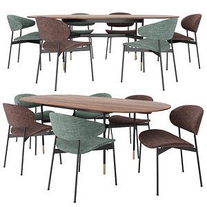 LUZ Chairs and HARRI Table