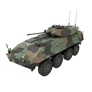 Us Army LAV 25 Piranha Infantry Game Ready Vehicle model