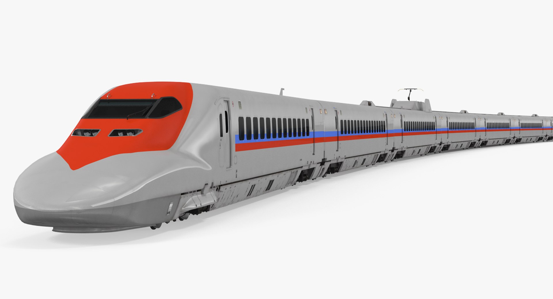 Speed Train Generic 2 3D model preview