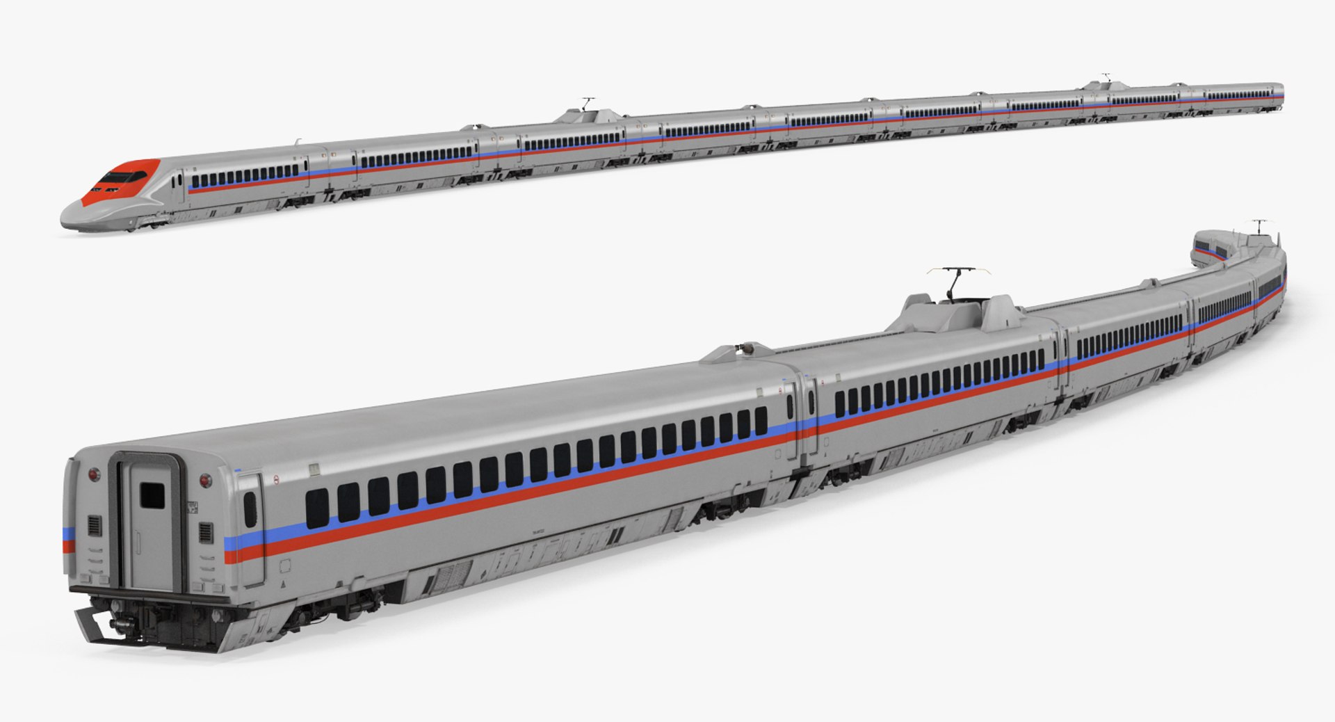 3d model speed train generic 2