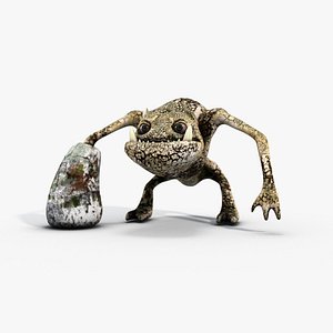 3d stone creature