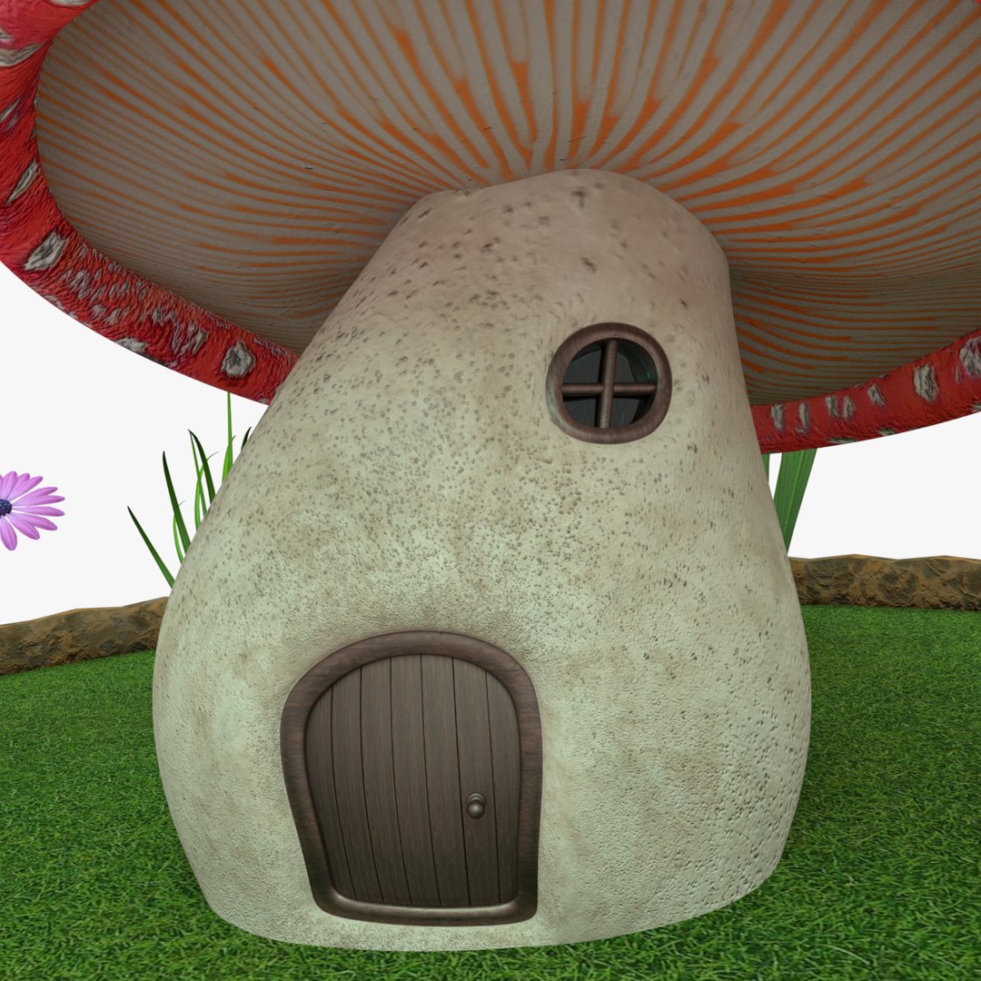 3D Mushroom House - TurboSquid 1231058