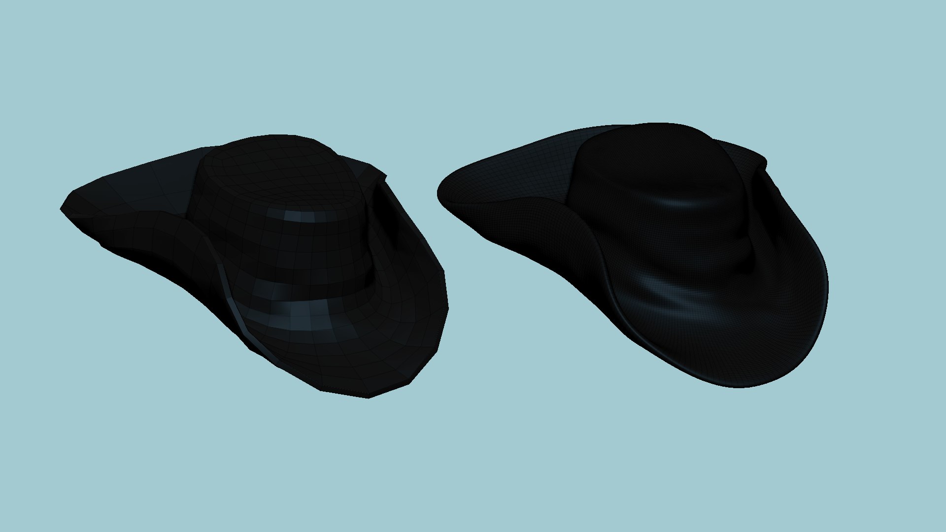 3D Pure Black Hat - Character Fashion Design model https://p.turbosquid.com/ts-thumb/56/CgUduE/me/h14wire/png/1619127337/1920x1080/fit_q87/2173a85ec6431051eedbae0857af2f7807588e34/h14wire.jpg