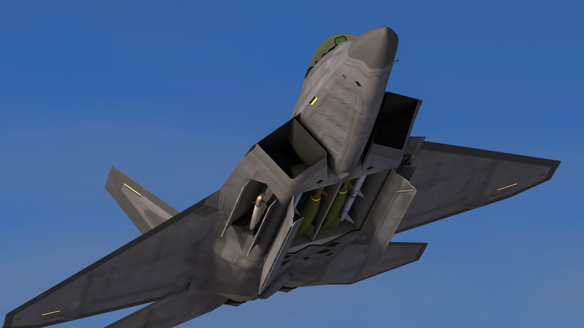 3D F-22A RAPTOR Rigged Low-Poly model - TurboSquid 1719008