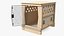 Airline Pet Wooden Crate 3D model
