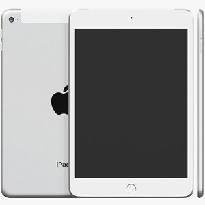 Apple iPad Mini 4 wifi and cellular 2015 tablet 3D model