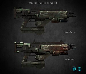 c4d weapon rifle