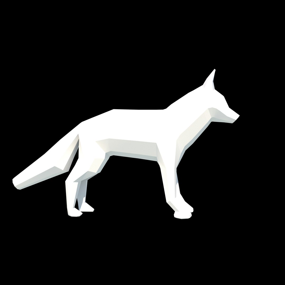 3D Low Poly Fox Low-poly 3D Model Model - TurboSquid 2338650