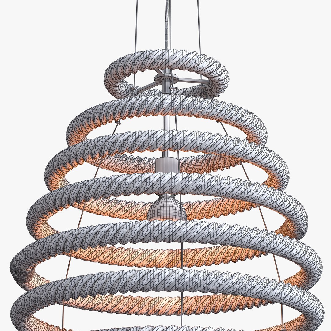 rope lamp light 3d max