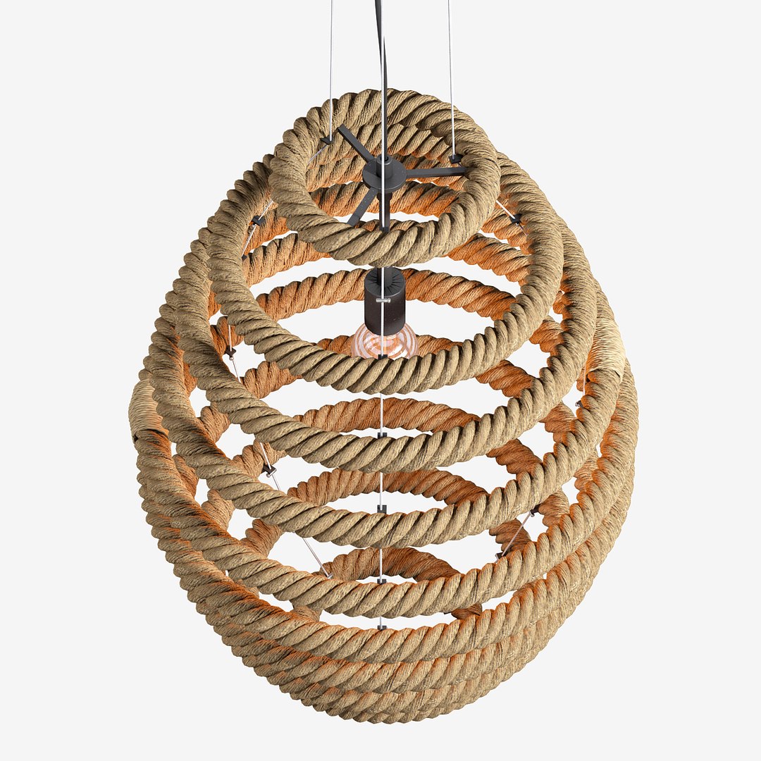 rope lamp light 3d max
