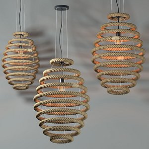 rope lamp light 3d max