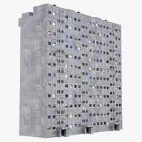 Soviet Panel Residential Building Block 8K PBR