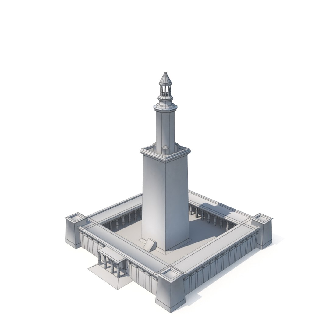 3D Lighthouse Alexandria - TurboSquid 1306205