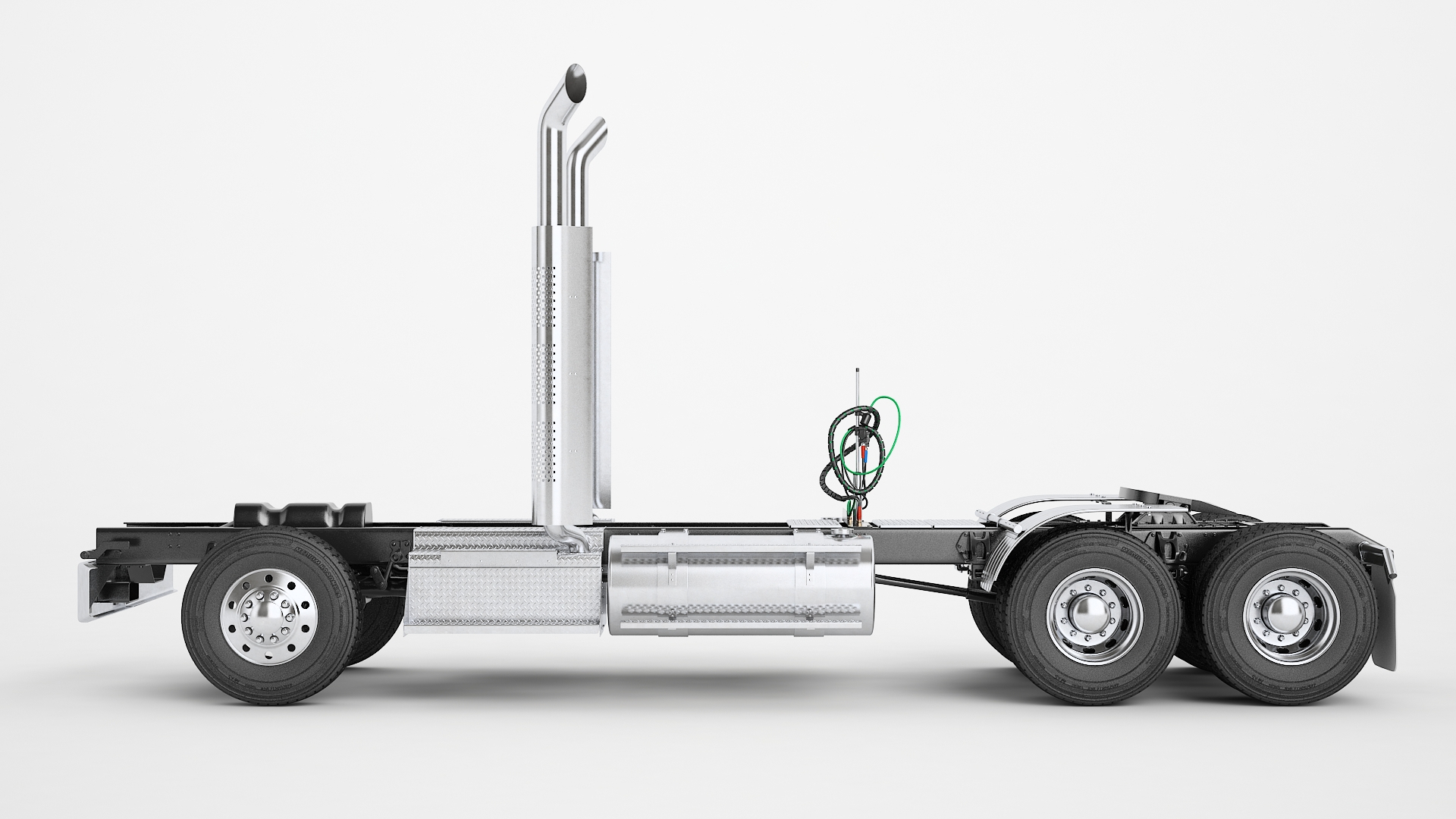 Semi Truck Chassis 01 Model - TurboSquid 2328998