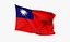 Bandera animada realista - Microtextura aparejada - Pon tu propia textura - Def Taiwan