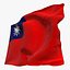 Bandera animada realista - Microtextura aparejada - Pon tu propia textura - Def Taiwan