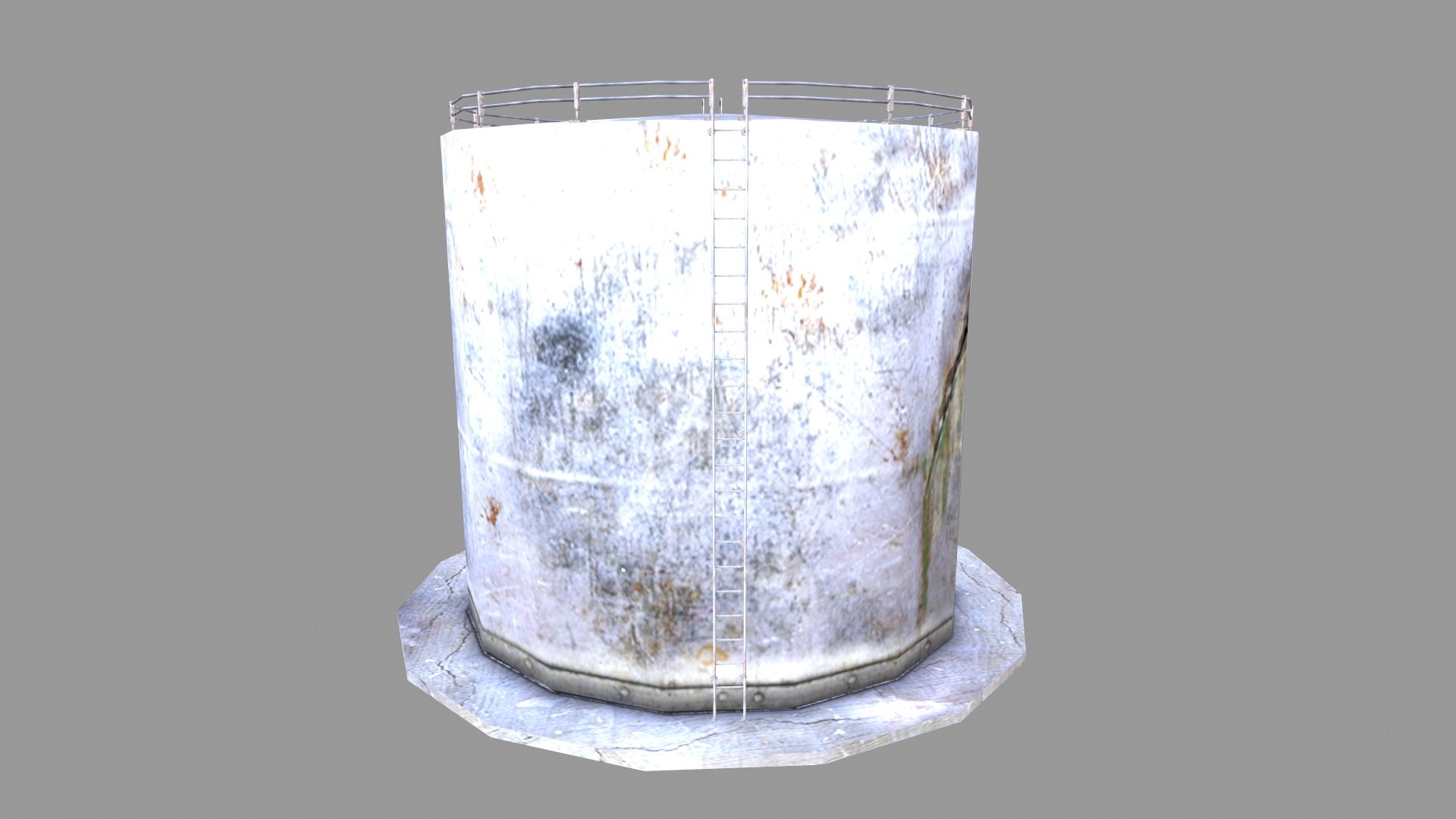 Rusted Storage Tank 3D Model - TurboSquid 2299394