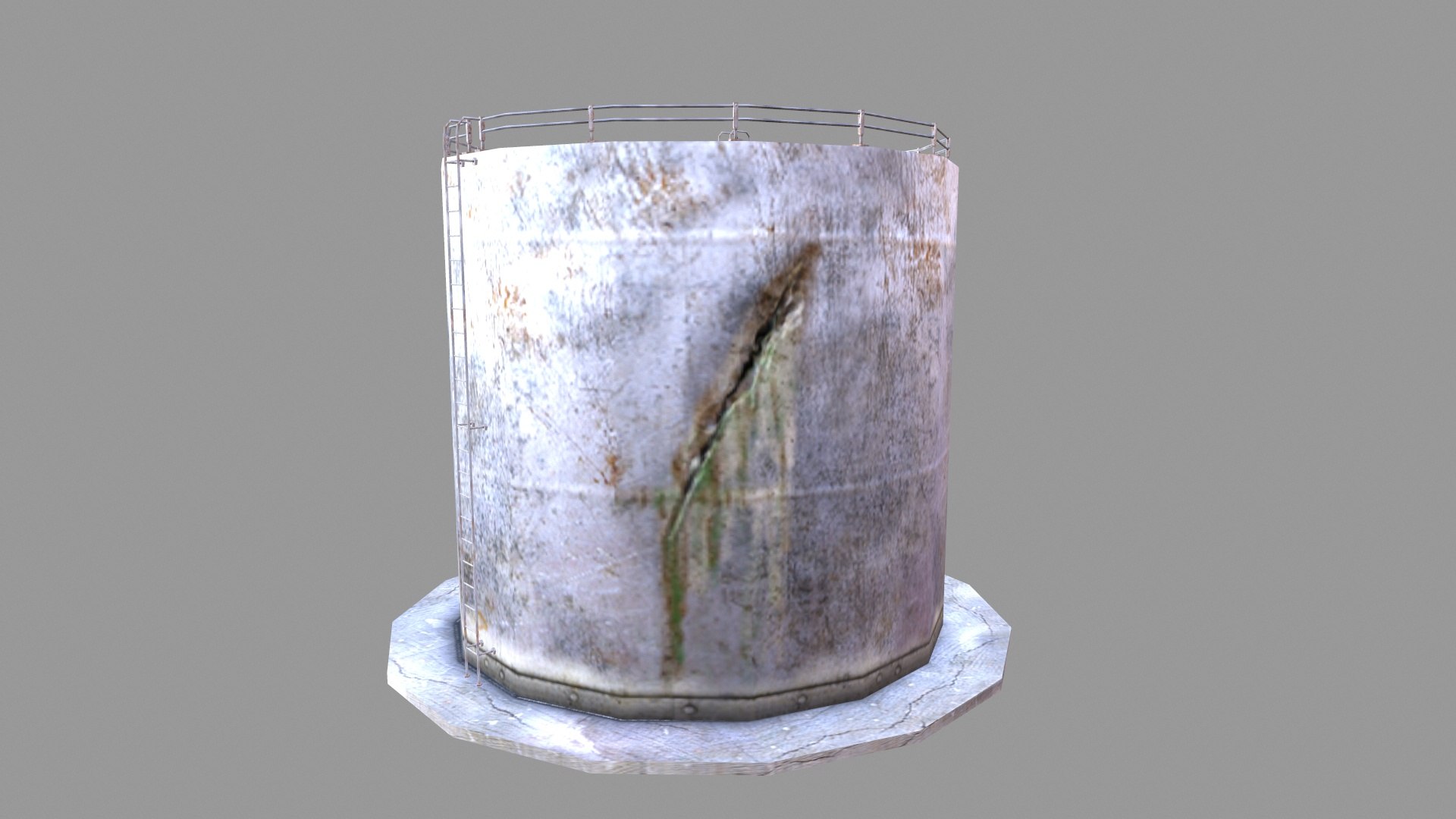 Rusted Storage Tank 3D Model - TurboSquid 2299394
