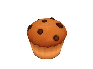 muffin cartoon 3D model