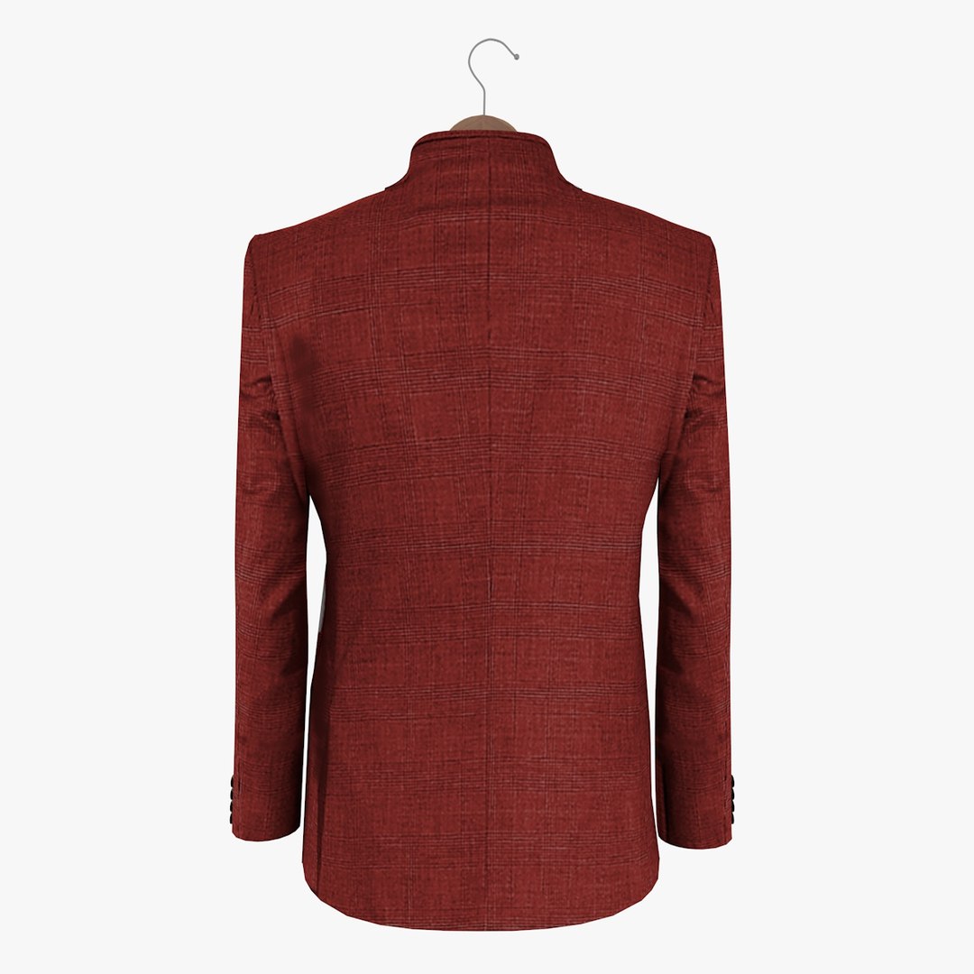 3d Model Red Jacket 2 Coat Hanger