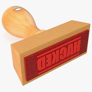 3D Rubber Stamp with Wood Handle Hacked