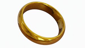3D model Gold ring