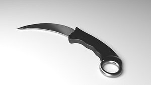 3D karambit knife 1