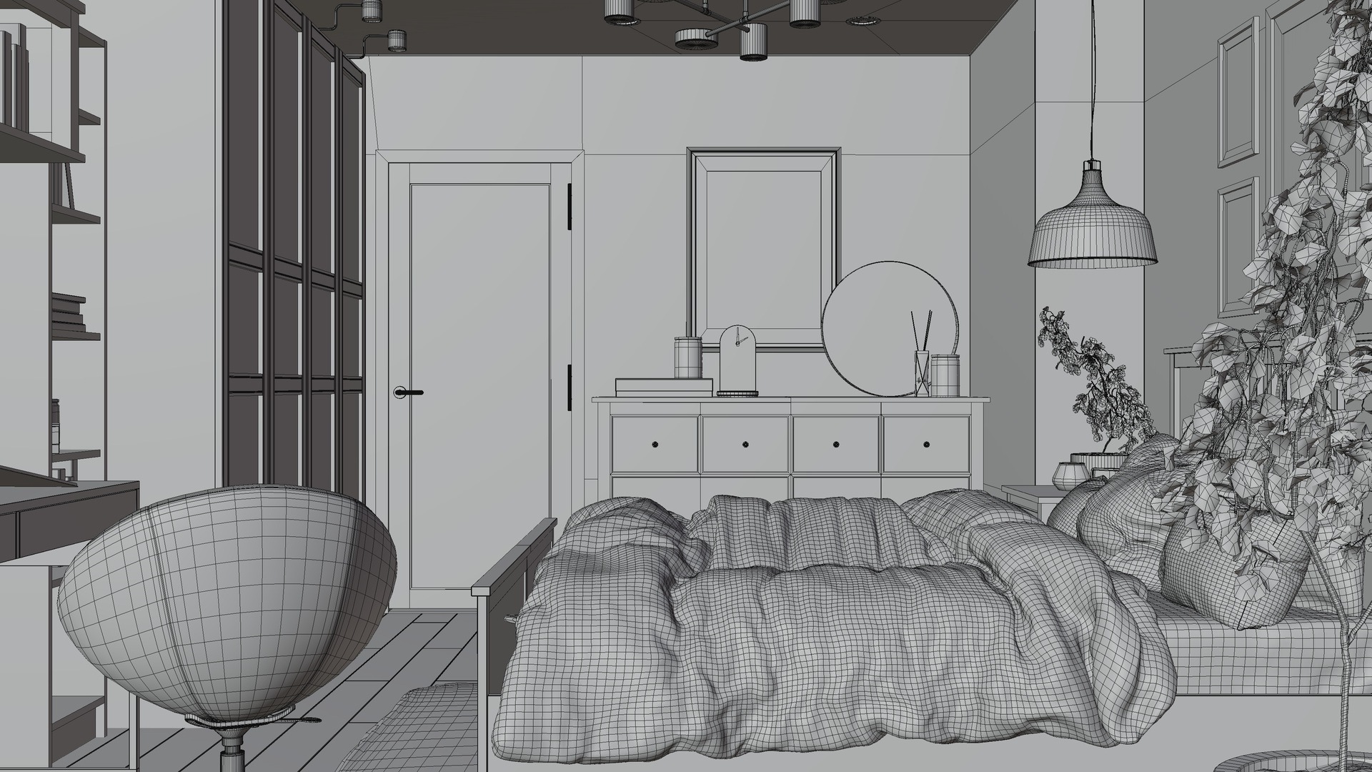 3D IKEA bedroom interior 002 model - TurboSquid 1737194