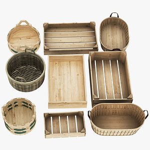 3D wooden fruit basket 9