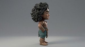Pacific Islander Voyager Character Standing 3D Print Ready Ocean Navigator Miniature Figure Tabletop model