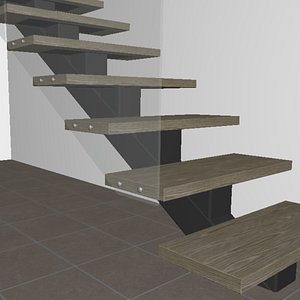 3D model Stairs to the house
