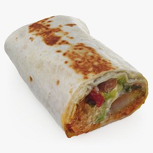 3D model Burrito Half 02