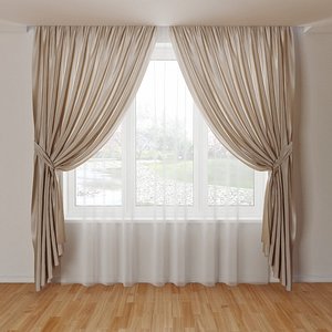 curtain 3d model