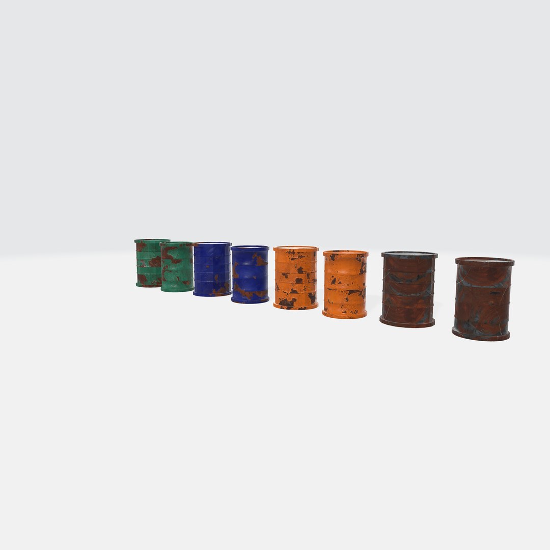 Low Poly barrels 3D model https://p.turbosquid.com/ts-thumb/57/SMmPjc/YS/allbarrels/png/1726788316/1920x1080/fit_q87/4e33ee348e8e4981eb9c4db5f37e6f67066f43cb/allbarrels.jpg