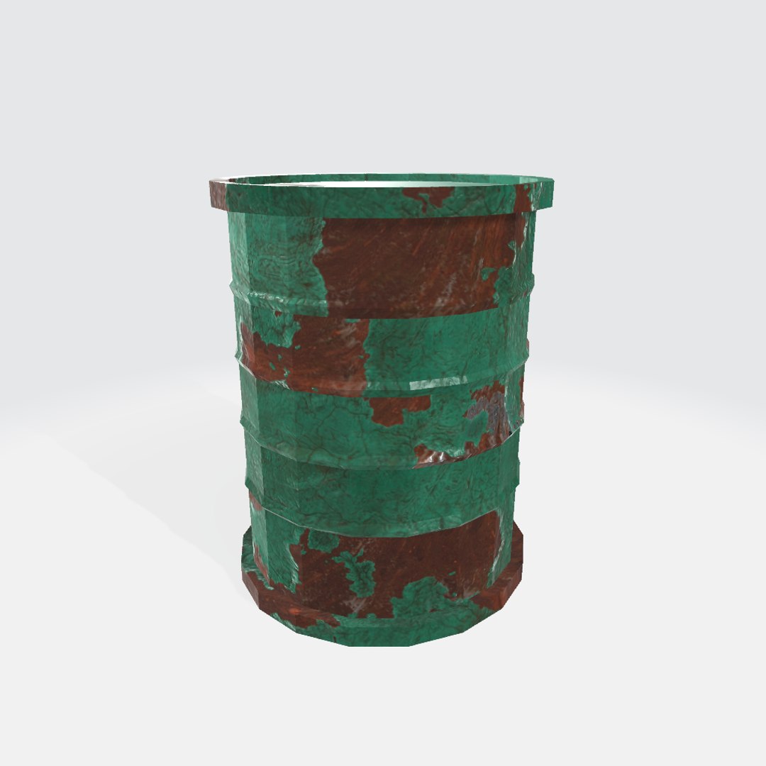 Low Poly barrels 3D model https://p.turbosquid.com/ts-thumb/57/SMmPjc/Za/1klowpolygreen/png/1726788319/1920x1080/fit_q87/91f905a05eb84d765c050d2e0efe3f57c45440c7/1klowpolygreen.jpg