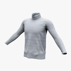 Men Long Sleeve Ski Collar Shirt