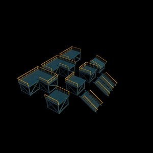 Modular Platform 3D model model