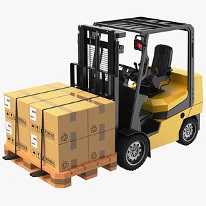 3D Detailed Forklift model